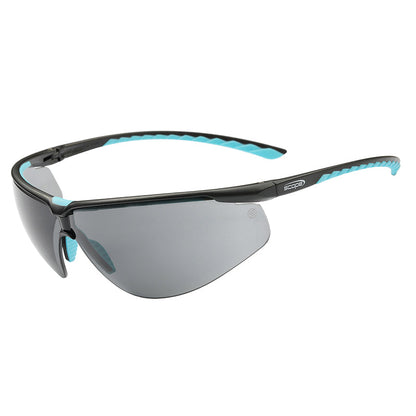 390S SCOPE AIR FLEX BLACK/BLUE FRAME SMOKE LENS SAFETY GLASSES