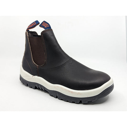 240030-WHITE MONGREL ELASTIC SIDED PULL ON BOOT WHITE SOLE