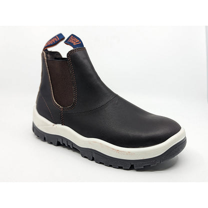 240030-WHITE MONGREL ELASTIC SIDED PULL ON BOOT WHITE SOLE