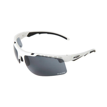450WP SCOPE STRIKER WHITE FRAME POLARISED ANTI FOG LENS SAFETY GLASSES