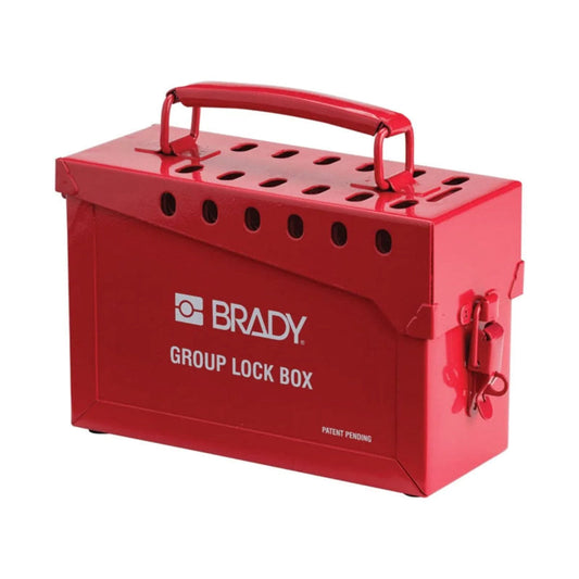 65699 BRADY RED GROUP LOCK BOX
