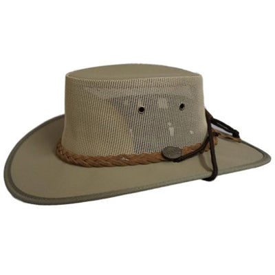 1057 CANVAS DROVER HAT WITH MESH SIDES