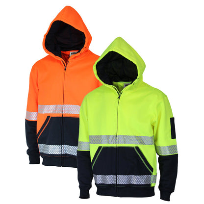 3530 DNC HI VIS SEGMENTED TAPE FULL ZIP HOODIE
