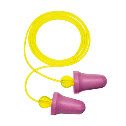 P2001 3M NO-TOUCH EARPLUGS CORDED PURPLE BX100 25dB CLASS 4