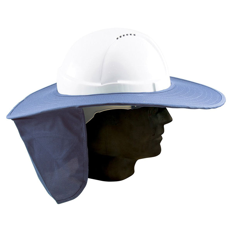 SB1280  CLOTH LINED HARD HAT BRIM WITH NECK FLAP