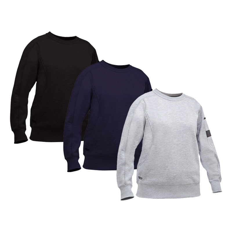 BKL6723 BISLEY LADIES FLEECE CREW NECK JUMPER