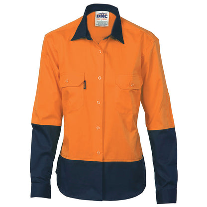 3940  LADIES HV 2TONE COOLBREEZE L/S SHIRT