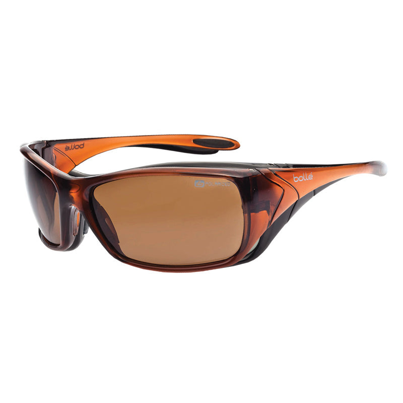 1652719 BOLLE VOODOO BROWN POLARISED LENS + POUCH SAFETY GLASSES