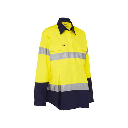 BLM6456T BISLEY LADIES LONG SLEEVE TAPED MATERNITY SHIRT