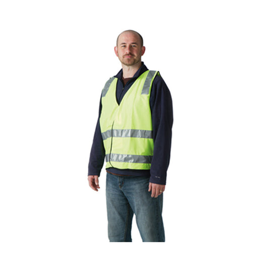 SPV-083 VEST SILV.REFLECT VELCRO 3 HOOP