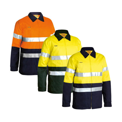 BK6710T BISLEY COTTON DRILL JACKET WITH 3M TAPE