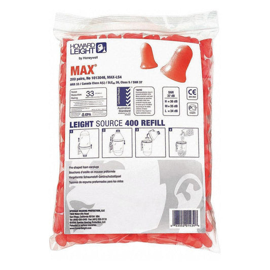 MXM-LS4-REFILL (OLD MAX-LS4-REFILL) HONEYWELL MAXIMUM EARPLUGS 26dB CLASS 5 SUIT 04EP088 DISPENSER REFILL BG/200PR