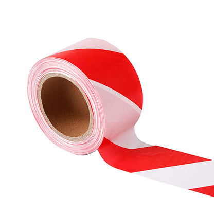 ARMOURWEAR BARRIER TAPE 100M RED/WHT 75MM WIDE  #