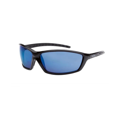 1626404 BOLLE PROWLER GLOSS BLACK FRAME BLUE FLASH LENS SAFETY GLASSES