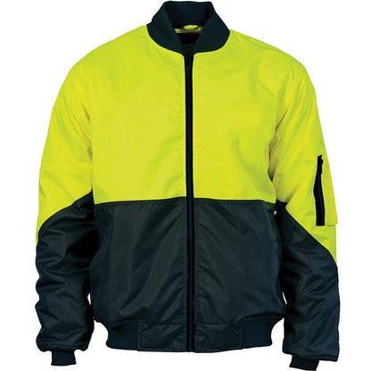 3761 DNC HIVIS TWO TONE BOMBER JACKET