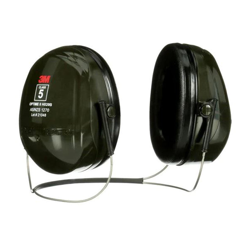 H520B 3M PELTOR OPTIME II GREEN NECKBAND EARMUFF HIGH NOISE 28.0 CL5