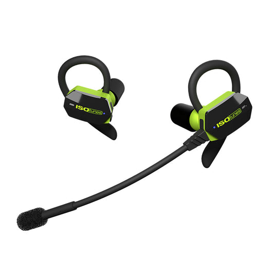 IT-75 ISOTUNES ULTRACOMM AWARE TRUE WIRELESS BLUETOOTH EARBUDS WITH AMBIENT LISTENING – UNIVERSAL SIZE – GREEN