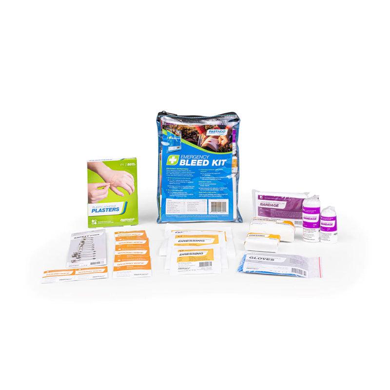 FADB15 FASTAID FIRST AID KIT, EMERGENCY BLEED KIT, VINYL POUCH