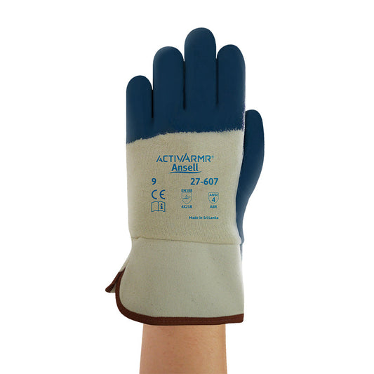 27-607 ANSELL HYCRON NITRILE OPEN CUFF GLOVE