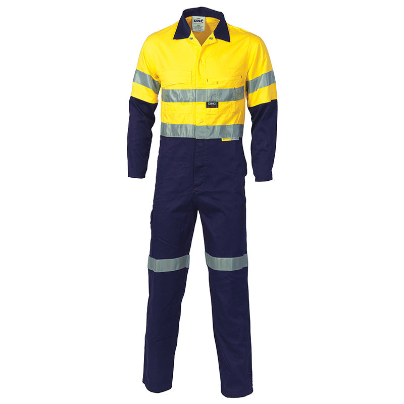 3855 DNC COTTON DRILL COVERALL WITH REF TAPE