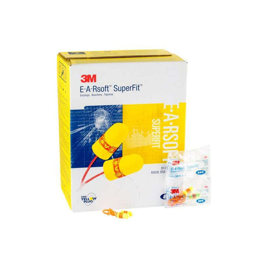311-1254 3M EARSOFT SUPERFIT EARPLUGS CORDED REG BOX=200