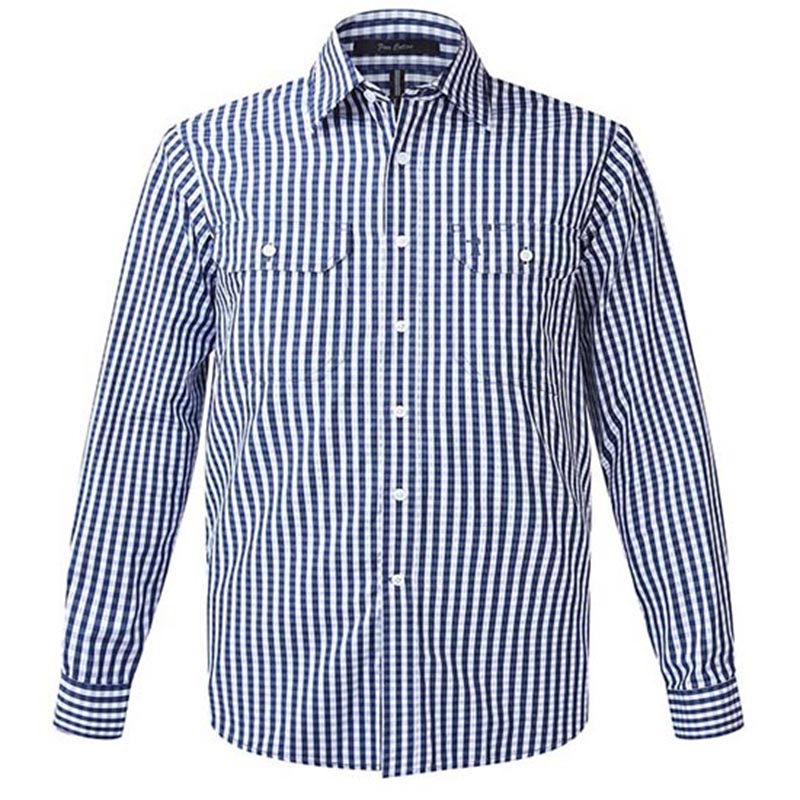 RMPC004 PILBRA MEN’S LONG SLEEVE CHECK SHIRT