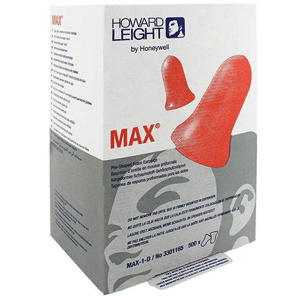 MXM-1-D (OLD MAX-1-D) HONEYWELL MAXIMUM EARPLUG DISPENSER REFILL UNCORDED 26dB CLASS 5 BX=500PRS