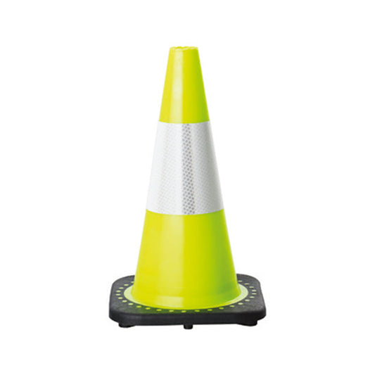 ROAD CONE FLOURO LIME REF 700MM 3.2KG