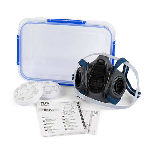 STS KIT RS01 TPE HALF MASK P2 ASBESTOS & SILICA RESPIRATOR KIT – MEDIUM
