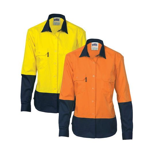 3940  LADIES HV 2TONE COOLBREEZE L/S SHIRT
