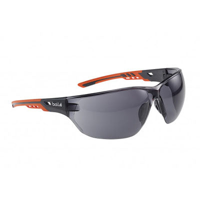 NESSPPSF BOLLE NESS+ ORANGE/BLACK PLATINUM SMOKE LENS SAFETY GLASSES