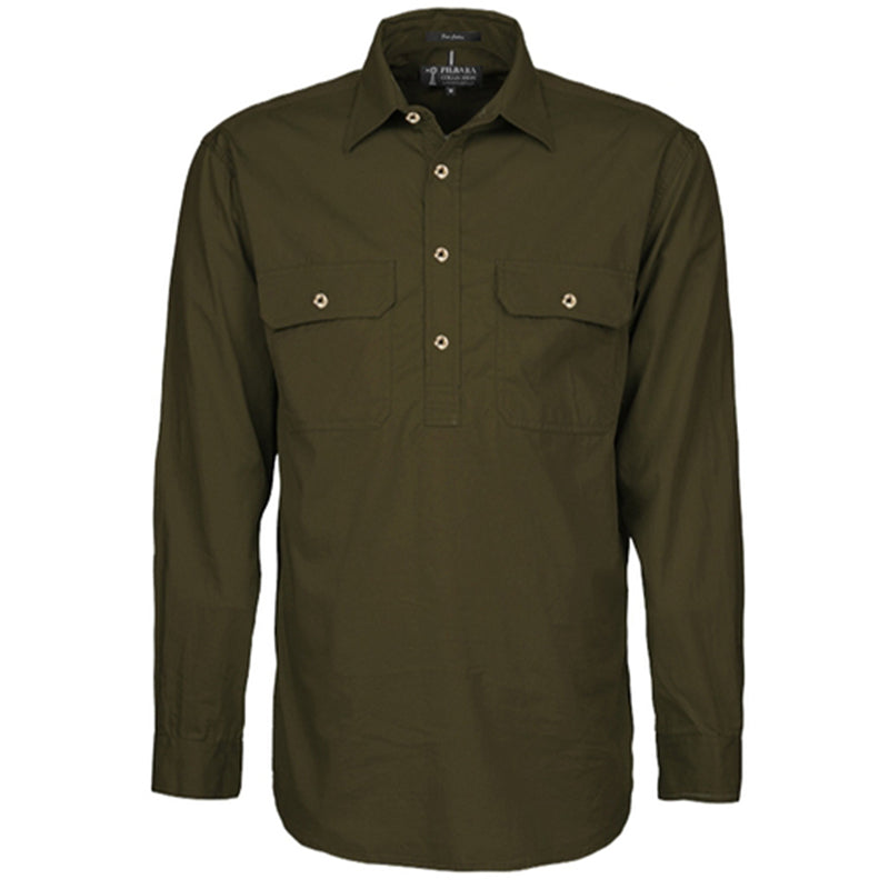 RM200CF PILBARA SHIRT MENS CLOSED FRONT LT WEIGHT