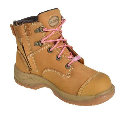 49-432Z OLIVER LADIES L/UP BOOT W/ZIP NUBUCK LTHR