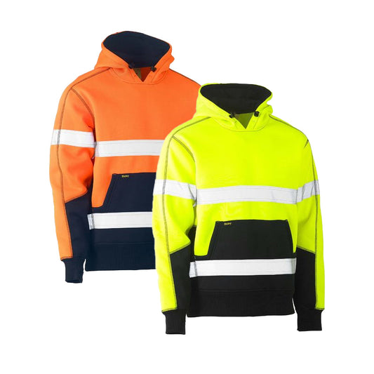 BK6619T BISLEY TAPED HI-VIS HOODIE PULLOVER