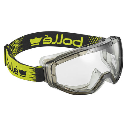 GLOBEN10W BOLLE GLOBE PC CLEAR PLATINUM LENS LITE TOP BOTTOM INDIRECT VENTED SAFETY GOGGLES