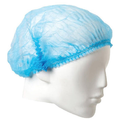 ARMOURWEAR 21″ HACCP CRIMPED BERET DISPOSABLE HAIR NETS 12GSM BLUE CTN/1000 PCS