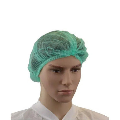 ARMOURWEAR 21″ HACCP CRIMPED BERET DISPOSABLE HAIR NETS GREEN 12 GSM BOX=1000