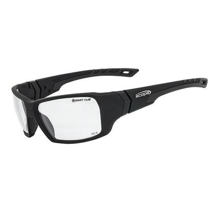 840SV SCOPE RANGER FROZEN BLACK FRAME SMART VUE PHOTOCHROMIC LENS SAFETY GLASSES
