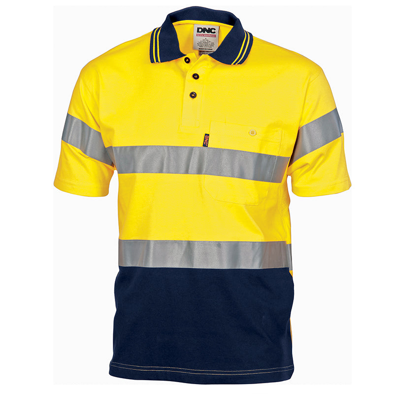 3915 DNC COTTON S/S POLO +POCKET + TAPE #