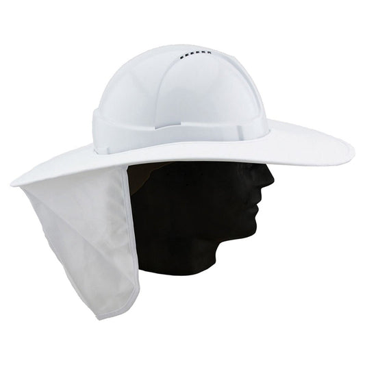 SB1280  CLOTH LINED HARD HAT BRIM WITH NECK FLAP
