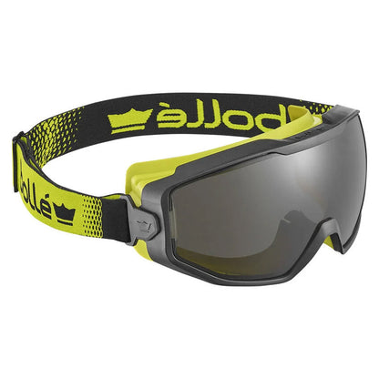 SPECTN20W BOLLE SPECTRUM PC SMOKE PLATINUM LENS TOP BOTTOM INDIRECT VENTED SAFETY GOGGLES