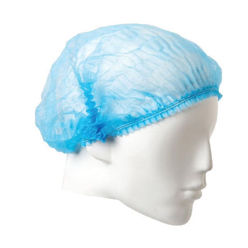 ARMOURWEAR 24″ HACCP CRIMPED BERET DISPOSABLE HAIR NETS BLUE 12 GSM BOX/1000