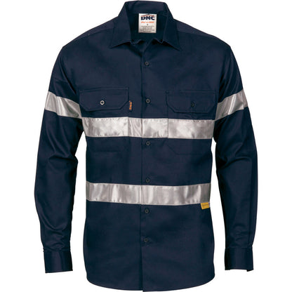 3835 DNC DRILL SHIRT LONG SLEEVE WITH HOOP STYLE TAPE