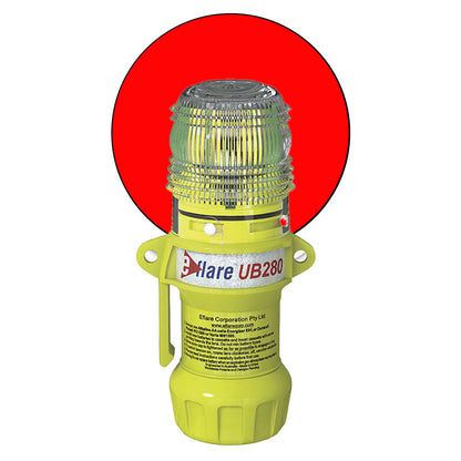 UB280R (AT280R) EFLARE BEACON STEADY ON OR FLASH RED 150mm