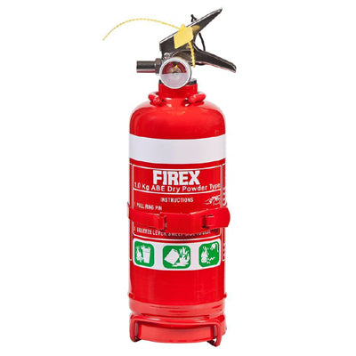 FXM10 1.0KG ABE DRY POWDER EXTINGUISHER + BRACKET  1A:10B:E