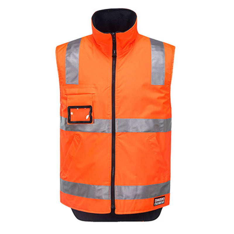 K8132 TRAFFIC VEST REVERSIBLE HI-VIZ TAPED