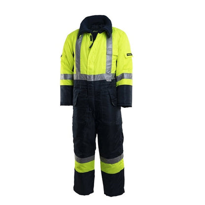 C-S2 FREEZER SUIT HI-VIZ RIP STOP W/ ZIP OFF HOOD