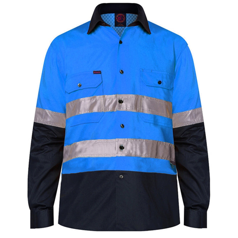 RM107V2R VENTED LIGHT WEIGHT L/S SHIRT CW TAPE
