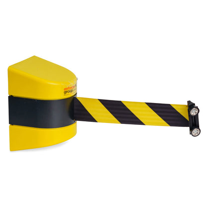 KC305M CASSETTE BARRIER REEL 10m YELLOW/BLACK WITH MAGNETC BRACKET