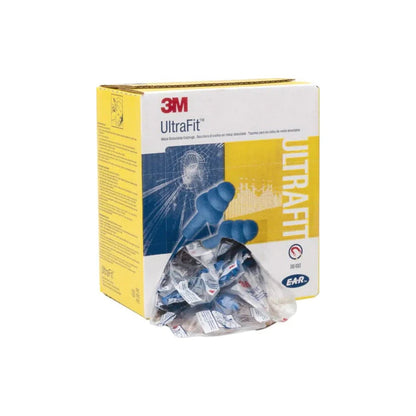 340-4007 3M ULTRAFIT METAL DETECTABLE  CORDED EARPLUGS POLY BAG BX100 18dB CLASS 3